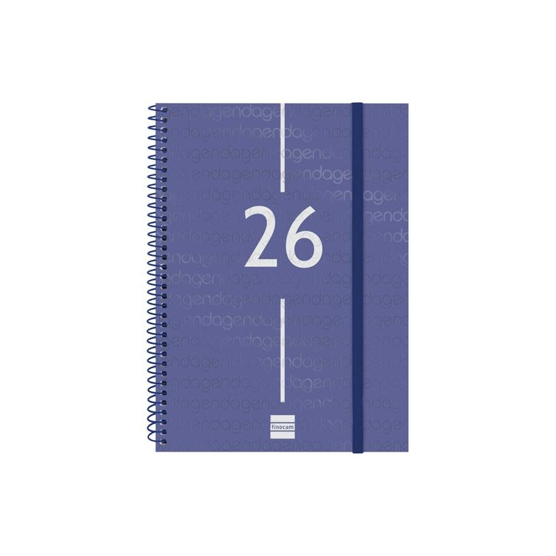 742031026 FINOCAM AGENDA ESPIRAL YEAR E10-155X212MM SVV TAPA PP AZUL 2026