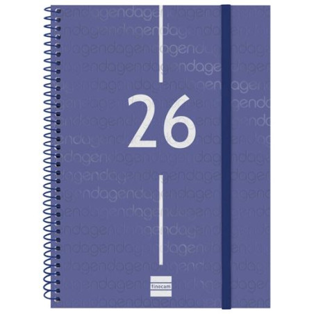 742031026 FINOCAM AGENDA ESPIRAL YEAR E10-155X212MM SVV TAPA PP AZUL 2026