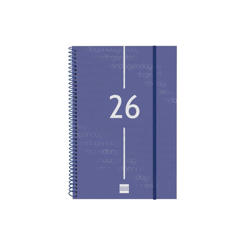 742061026 FINOCAM AGENDA ESPIRAL YEAR E11-165X242MM SVV TAPA PP AZUL 2026