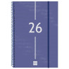 742061026 FINOCAM AGENDA ESPIRAL YEAR E11-165X242MM SVV TAPA PP AZUL 2026