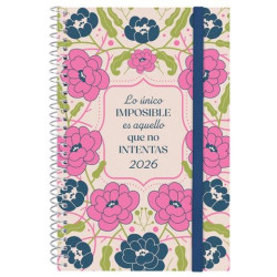 742212526 FINOCAM AGENDA ESPIRAL DESIGN COLLECTION E5-117X181MM SVH TAPA PP IMPOSIBLE 2026