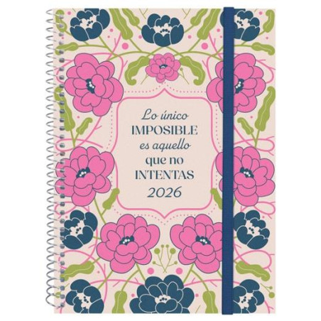 742232526 FINOCAM AGENDA ESPIRAL DESIGN COLLECTION E10-155X212MM SVH TAPA PP IMPOSIBLE 2026