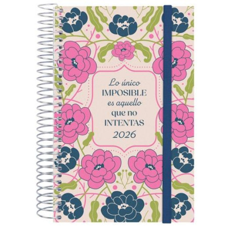 742292526 FINOCAM AGENDA ESPIRAL DESIGN COLLECTION E5-117X181MM 1DP TAPA PP IMPOSIBLE 2026