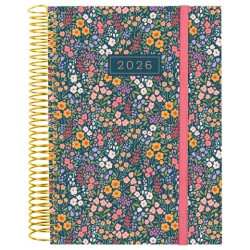 742313026 FINOCAM AGENDA ESPIRAL DESIGN COLLECTION E10-155X212MM 1DP TAPA PP FLORA 2026