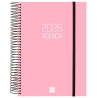 742914526 FINOCAM AGENDA ESPIRAL OPAQUE E10-155X212MM 1DP TAPA PP ROSA 2026