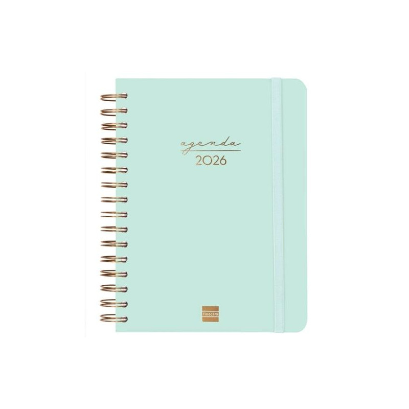 762040326 FINOCAM AGENDA ESPIRAL ALMA E10-155X212MM 1DP TAPA DURA CORAL 2026