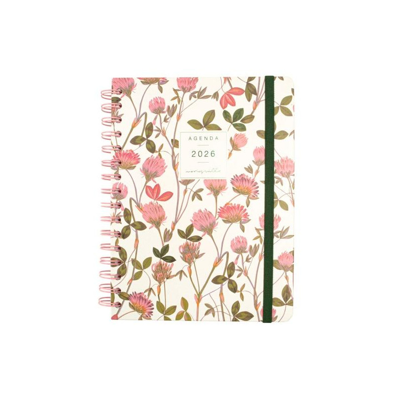 770100126 FINOCAM AGENDA ESPIRAL MONIQUILLA E10-155X212MM SVH TAPA DURA AMAPOLA 2026