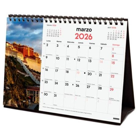 780324126 FINOCAM CALENDARIO DE SOBREMESA PARA ESCRIBIR S-210X150MM MV IMÁGENES MARAVILLAS DEL MUNDO 2026