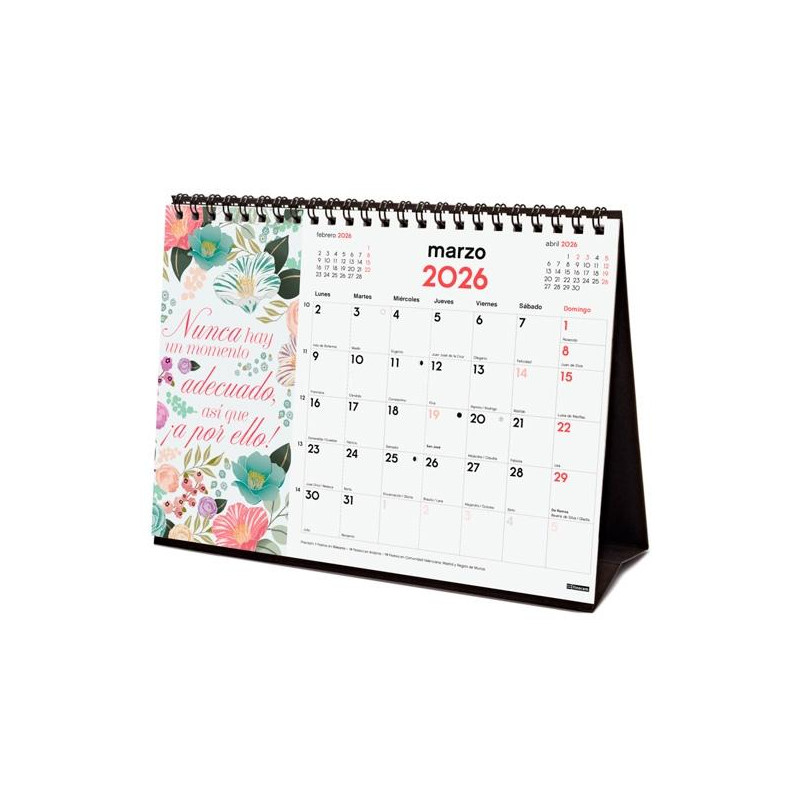 780324926 FINOCAM CALENDARIO DE SOBREMESA PARA ESCRIBIR S-210X150MM MV IMÁGENES FRASES MOTIVADORAS 2026