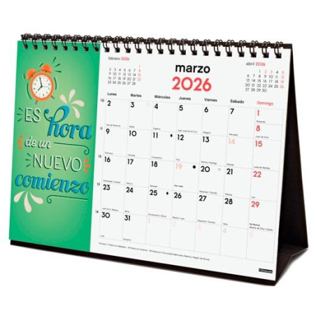 780325326 FINOCAM CALENDARIO DE SOBREMESA PARA ESCRIBIR S-210X150MM MV IMÁGENES FRASES INSPIRADORAS 2026
