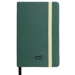 16270722 GALGO CUADERNO DE NOTAS A6 80H LISO TAPA DURA VERDE OSCURO