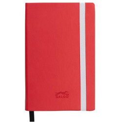 16270751 GALGO CUADERNO DE NOTAS GALGO A6 80H LISO TAPA DURA ROJO