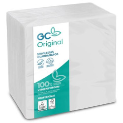 T221131 GC SERVILLETAS 1 CAPA 30X30 PASTA FSC PACK 100U BLANCO
