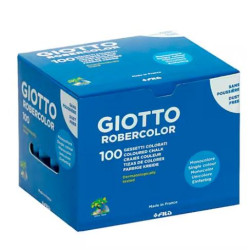 F539605 GIOTTO TIZA ROBERCOLOR AZUL ANTIPOLVO CAJA DE 100