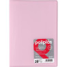 01451293 GRAFOPLÁS CARPETA CON FUNDAS POLIPLÁS SOLDADAS FOLIO 20 FUNDAS PP SEMIRÍGIDO TRANSLÚCIDO ROSA SOFT