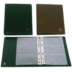 03791010 GRAFOPLÁS PORTATARJETAS DE VISITA BASIC 1/4 CAPACIDAD 60 TARJETAS PVC NEGRO