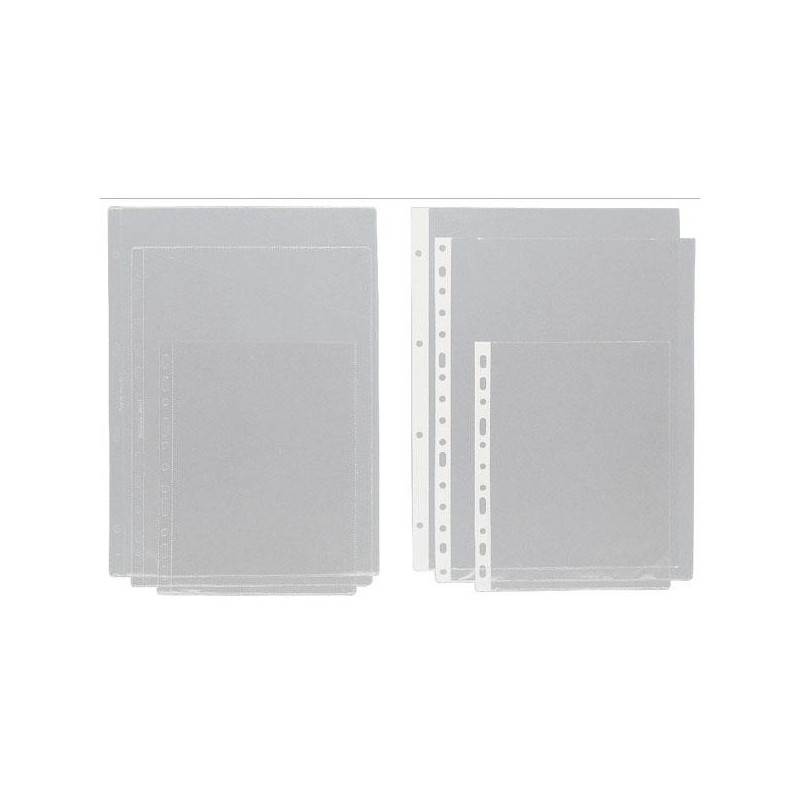 05750004 GRAFOPLAS FUNDAS PLANOS A4 MULTITALADRO 11 PVC TRANSPARENTE -100U-