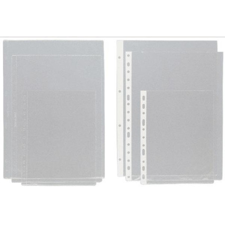05750004 GRAFOPLAS FUNDAS PLANOS A4 MULTITALADRO 11 PVC TRANSPARENTE -100U-