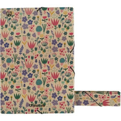 91273404 GRAFOPLÁS CAJA DE PROYECTOS FOLIO CON GOMAS LOMO DE 5CM CARTÓN Y KRAFT UNINATURE HOLANDA