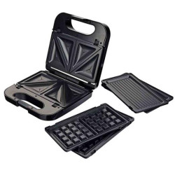 SAN MULTI NG GRUNKEL SANDWICHERA C/ GRILL 750W 3 PLACAS DESMONTABLES NEGRO