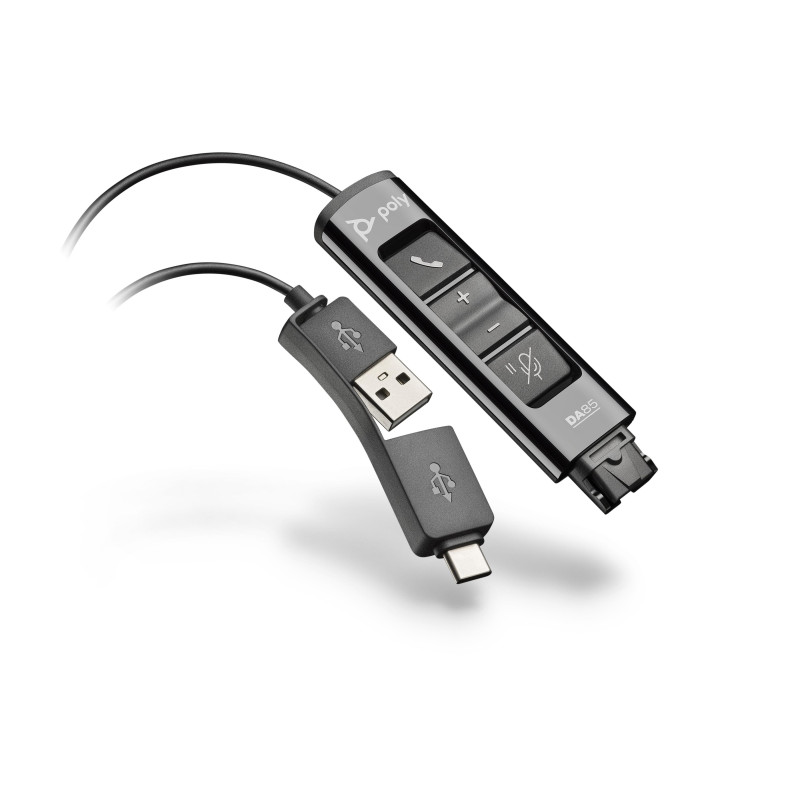 218266-01/786C6AA HP POLY ADAPTADOR PARA AURICULARES DA75 QD A PC
