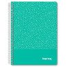 IMP0107 IMPREX CUADERNO ESPIRAL TAPA PP A5 80H 90GR 4X4 VERDE