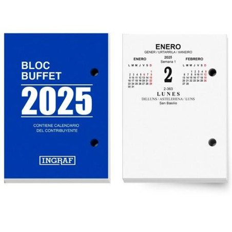 355408 INGRAF BLOC BUFETE CASTELLANO 2025  *** 2025 ***