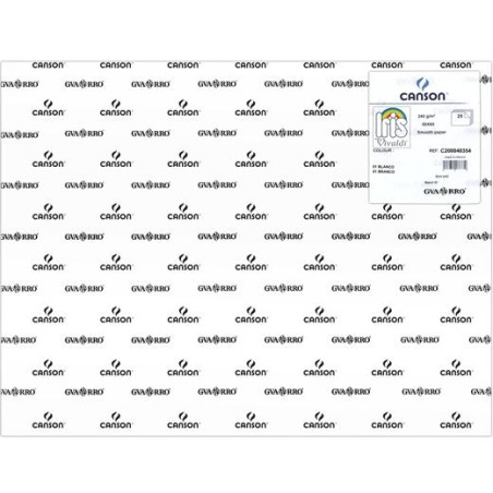 C200040354 IRIS CARTULINA 50X65CM 240GR BLANCO -25U-