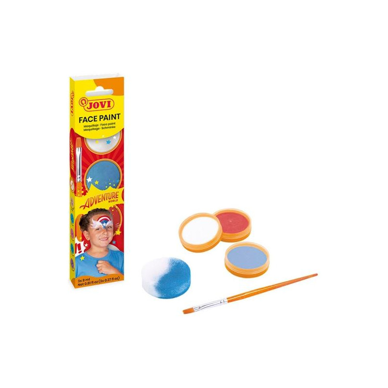 174AD JOVI MAQUILLAJE CREMA ESTUCHE 3 BOTES 8ML + ACCESORIOS ADVENTURE