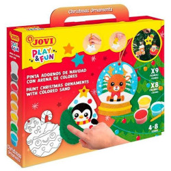 2107 JOVI KIT PLAY&FUN PINTA CON ARENA NAVIDAD COLORES SURTIDOS