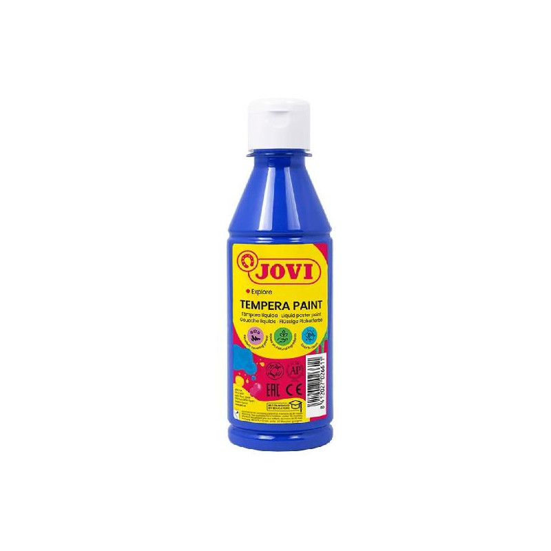 50224 JOVI TÉMPERA LÍQUIDA AZUL OSCURO BOTELLA DE 250ML