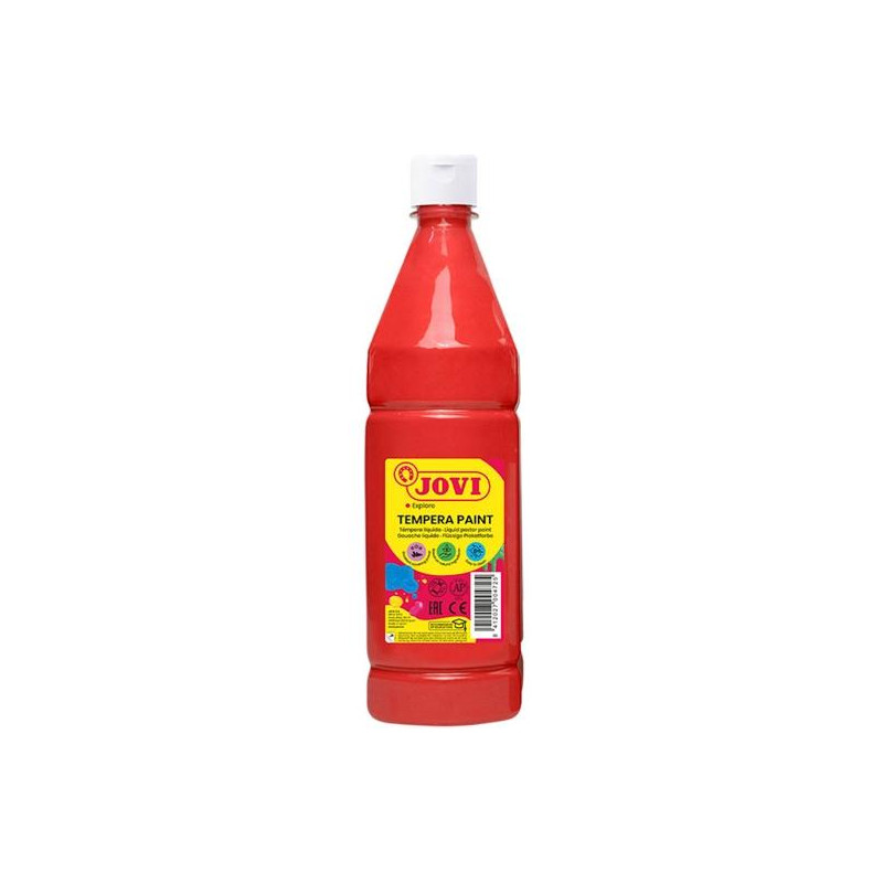 51107 JOVI TÉMPERA LÍQUIDA PAINT BERMELLÓN BOTELLA 1000ML