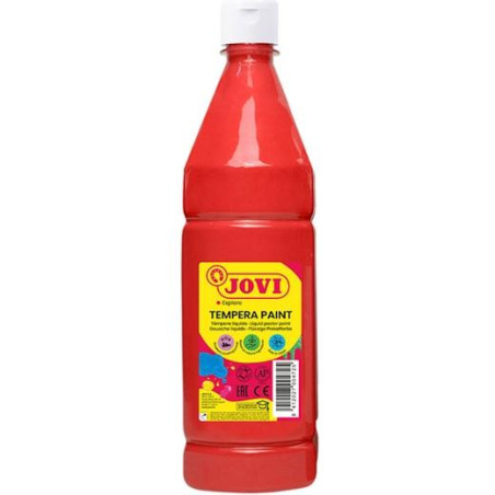 51107 JOVI TÉMPERA LÍQUIDA PAINT BERMELLÓN BOTELLA 1000ML