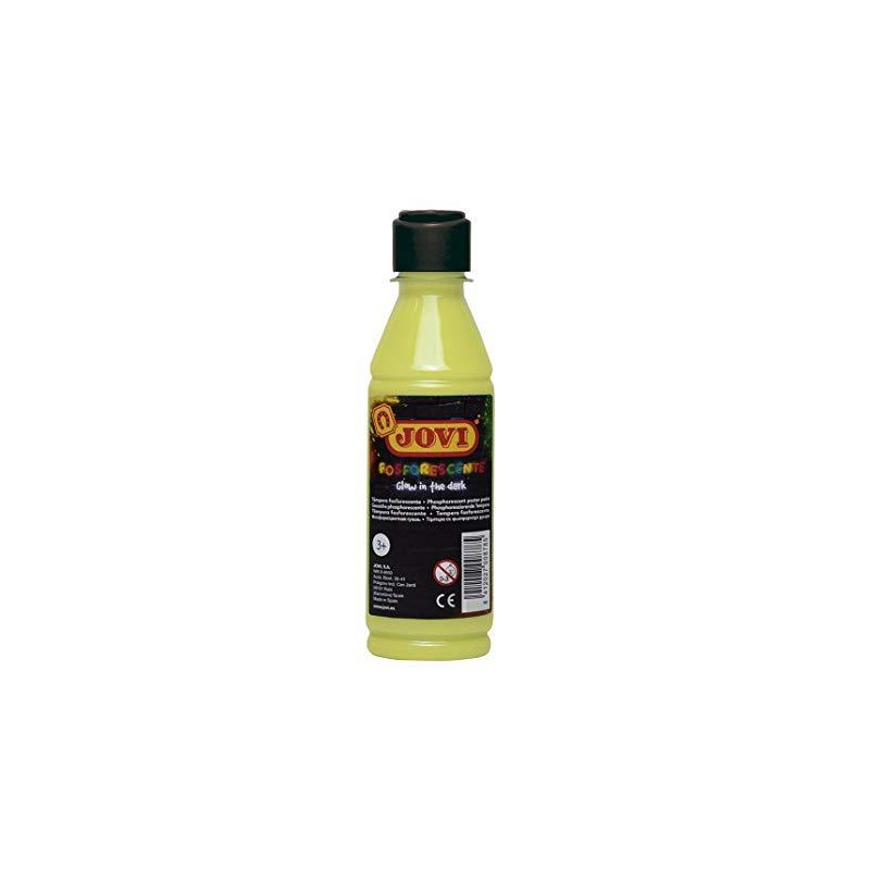 51902 JOVI TÉMPERA FOSFORESCENTE AMARILLO BOTELLA DE 250ML