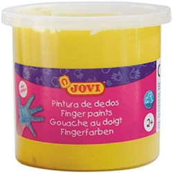 56003 JOVI ESTUCHE 5 BOTES PINTURA DE DEDOS 125ML AMARILLO