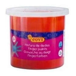 56007 JOVI ESTUCHE 5 BOTES PINTURA DE DEDOS 125ML BERMELLÓN