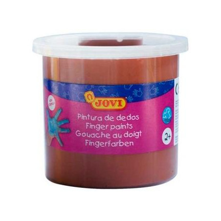 56012 JOVI ESTUCHE 5 BOTES PINTURA DE DEDOS 125ML MARRÓN