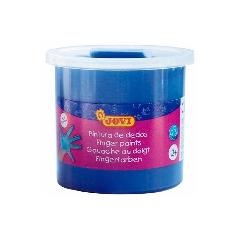 56021 JOVI ESTUCHE 5 BOTES PINTURA DE DEDOS 125ML AZUL