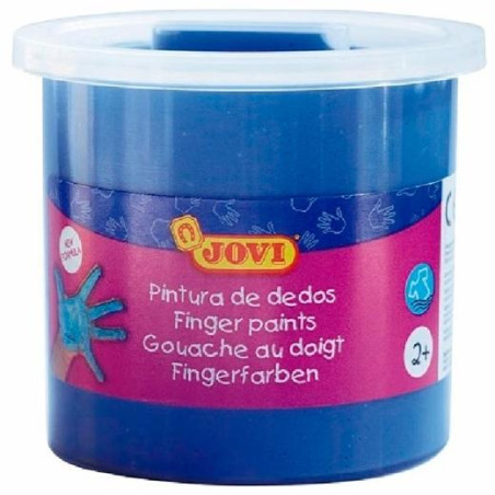 56021 JOVI ESTUCHE 5 BOTES PINTURA DE DEDOS 125ML AZUL