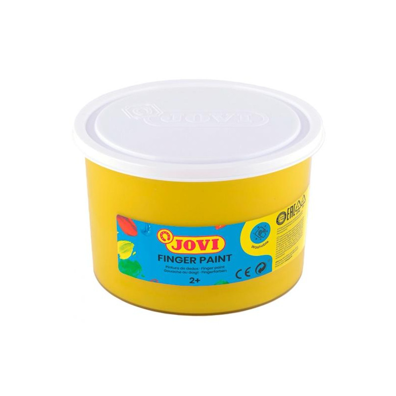 56103 JOVI PINTURA DE DEDOS FINGER PAINT BOTE 500ML UNICOLOR AMARILLO