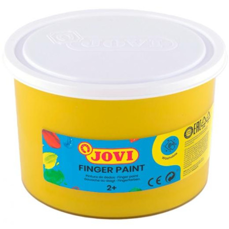 56103 JOVI PINTURA DE DEDOS FINGER PAINT BOTE 500ML UNICOLOR AMARILLO