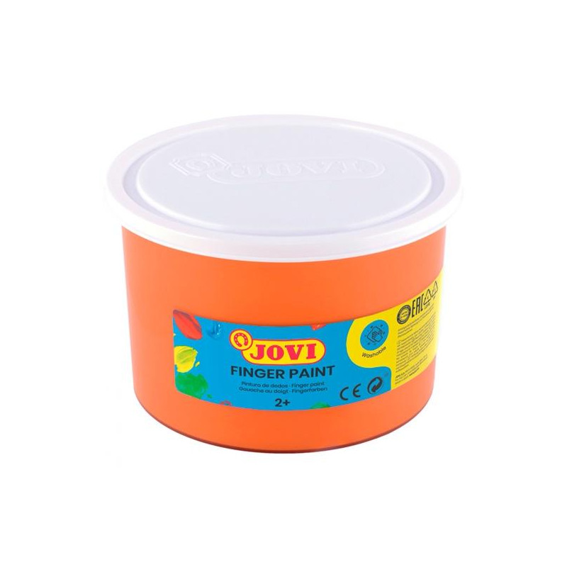 56106 JOVI PINTURA DE DEDOS FINGER PAINT BOTE 500ML UNICOLOR NARANJA