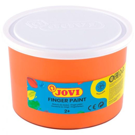 56106 JOVI PINTURA DE DEDOS FINGER PAINT BOTE 500ML UNICOLOR NARANJA