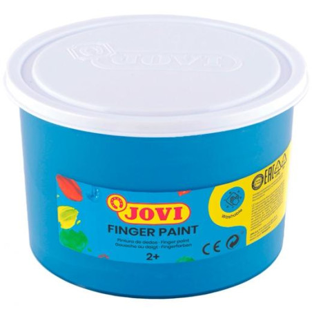 56121 JOVI PINTURA DE DEDOS FINGER PAINT BOTE 500ML UNICOLOR AZUL