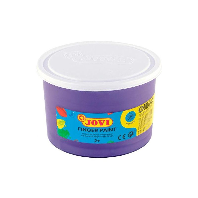 56123 JOVI PINTURA DE DEDOS FINGER PAINT BOTE 500ML UNICOLOR VIOLETA