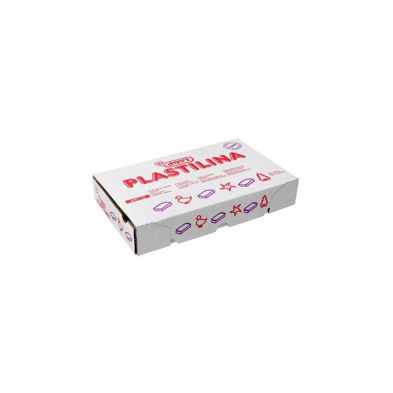 7001 JOVI PLASTILINA SCHOOL PASTILLA 50GR BLANCO CAJA 30 UD
