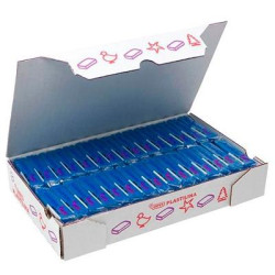 7013 JOVI PLASTILINA SCHOOL PASTILLA 50GR AZUL OSCURO CAJA 30 UD