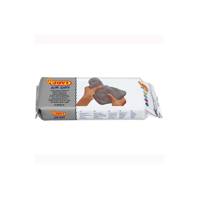 86G JOVI AIR DRY PASTILLA DE PASTA MODELAR ENDURECE AL AIRE 1000GR GRIS