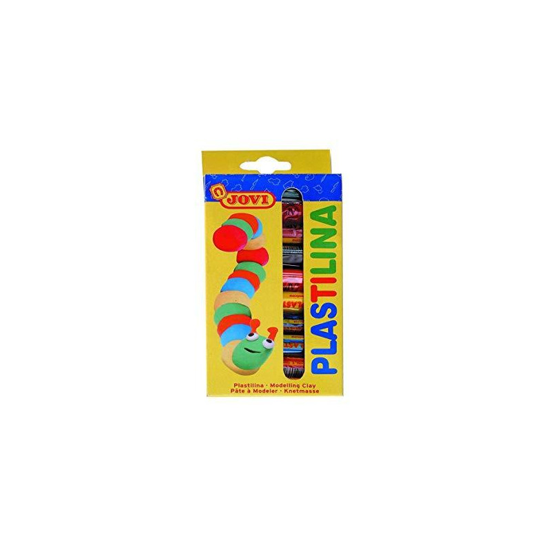 90/10 JOVI PLASTILINA BARRA 15GR COLORES SURTIDOS ESTUCHE 10 UD