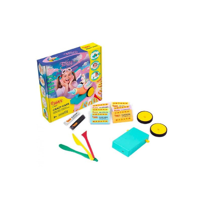 JT102 JOVI KIT DE MOLDEADO JOVITECH CRAZY CARS FANTASY C/SURTIDOS